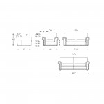 Moran Marlin Sofa and Chair Dimensions
