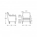 Moran Jimmy Chair Dimensions