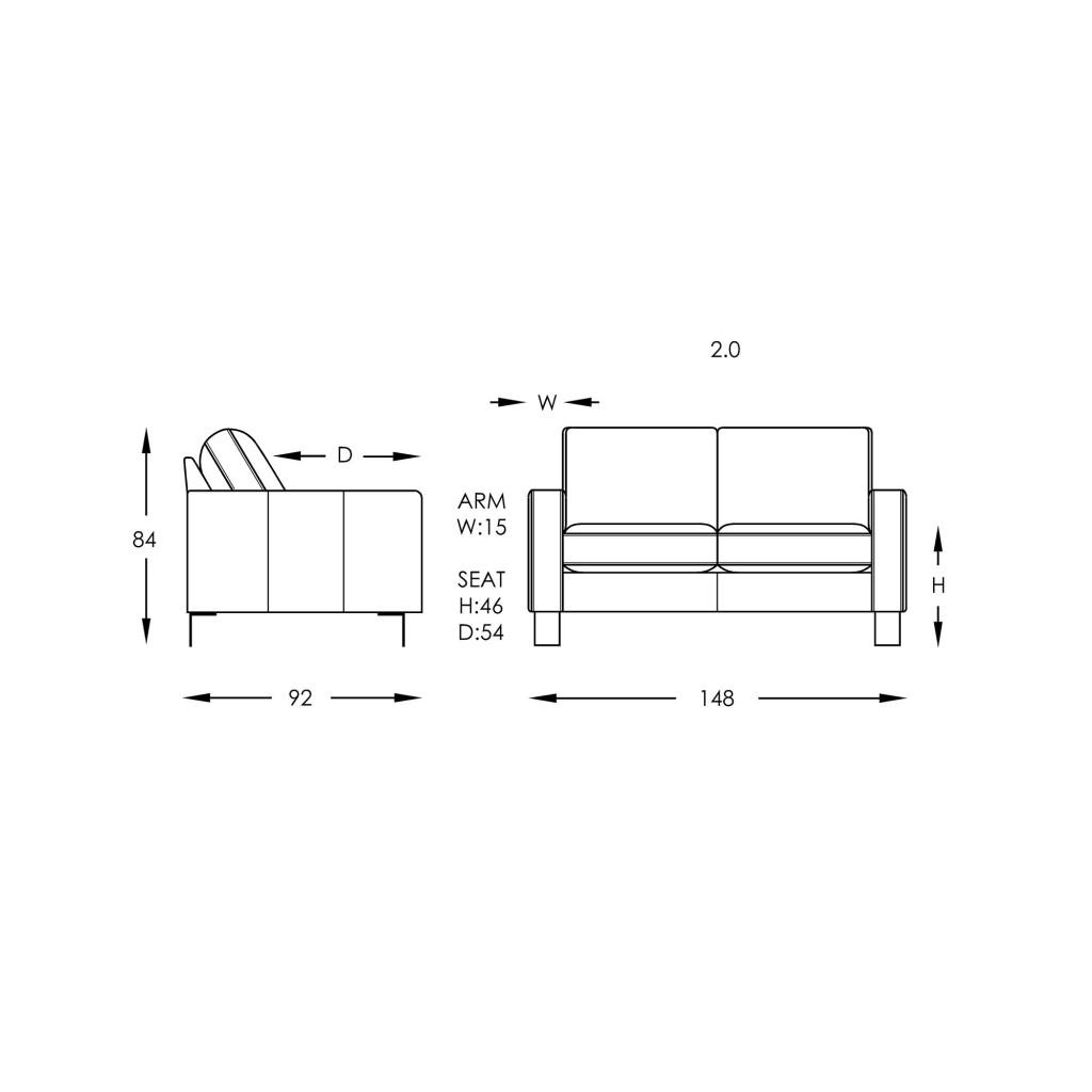 Moran Norton 2.0 Sofa Dimensions