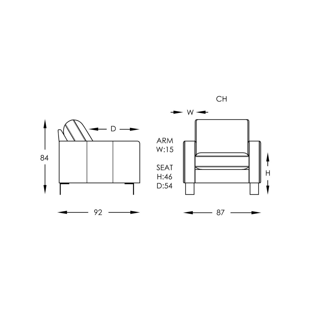Moran Norton Chair Dimensions