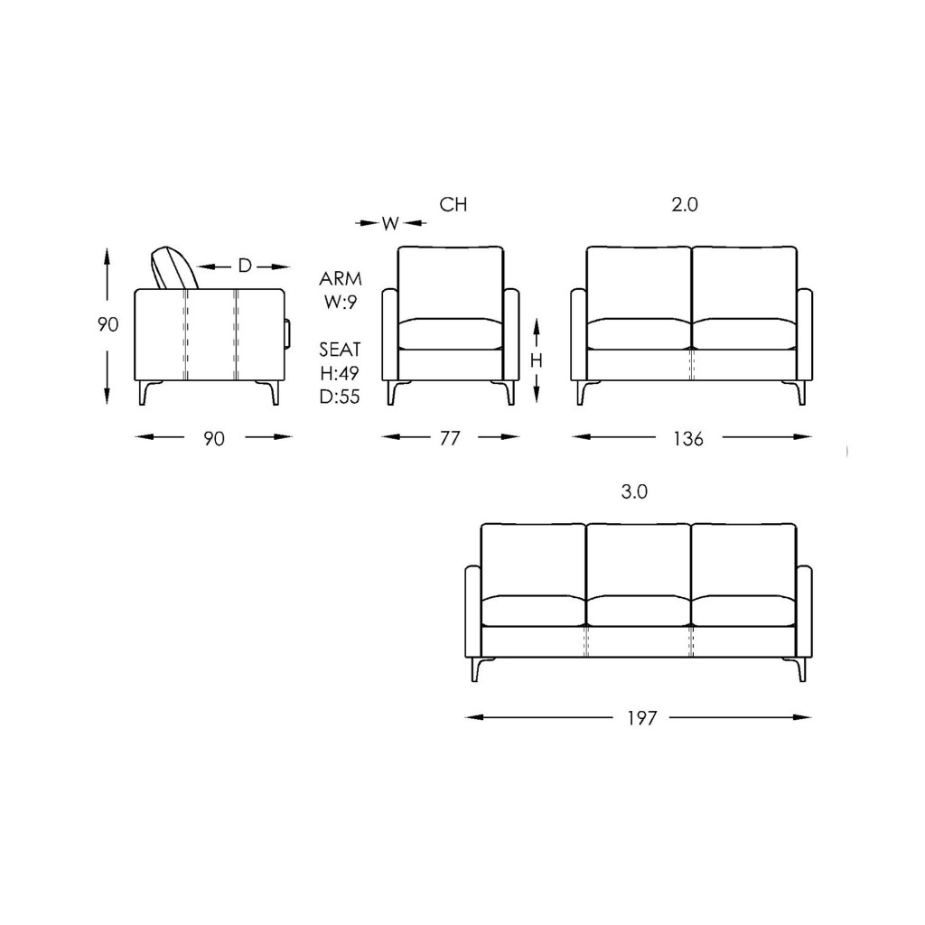 Moran Olsen Sofa Dimensions