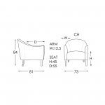 Moran Modern Living Daniela Dimensions