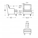 Moran Monet Chair Dimensions